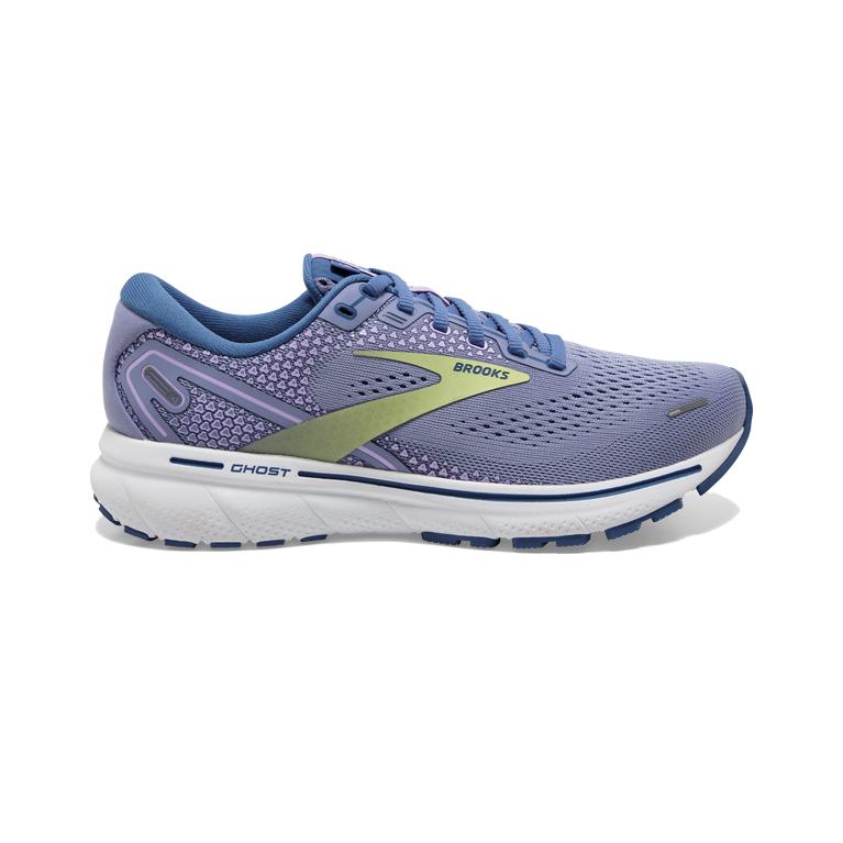Brooks Ghost 14 Cushioned Women's Road Running Shoes - Purple Impression/Dutch/Lime (10264-CAPM)